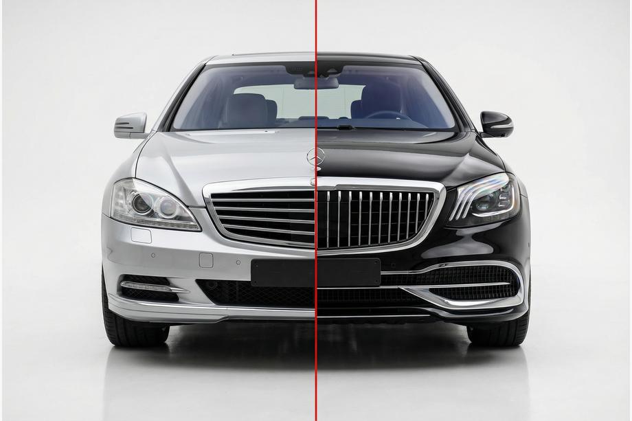 Mercedes S-class W221 2005-2013 Kit restyling per X222 Maybach S600 Image