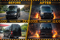 Mercedes Sprinter W906 2006–2018 Kit restyling per W907 foto 1