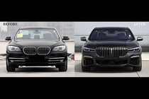 BMW 7 Series F01/F02 2008-2015 Kit restyling per G12 M760 (con sostituzione del cofano bagagliaio e dei parafanghi posteriori) foto 133