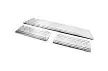 Volkswagen T5 Transporter 2003-2010 Battitacco interni acciaio inox Carmos V3 (3 pz) foto 3