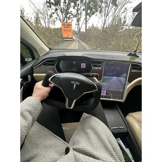 Volante sportivo (Alcantara, carbonio, riscaldato) Tesla Model X 2015- foto 2
