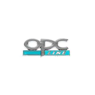 Badge metallico portellone OPC Line (Cromo+Blu) foto 2