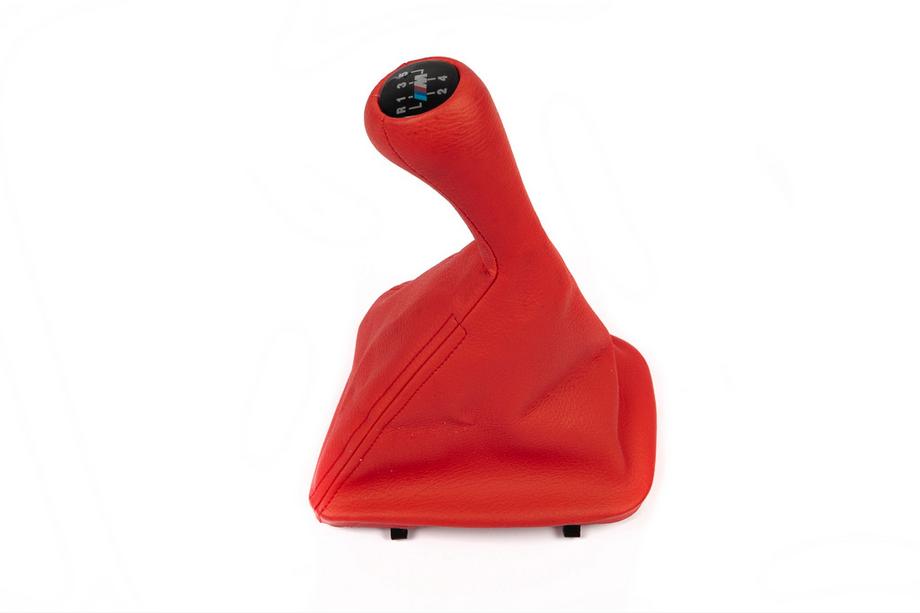 BMW 3 Series E46 1998-2006 Cuffia cambio + pomello OEM (rosso) Image