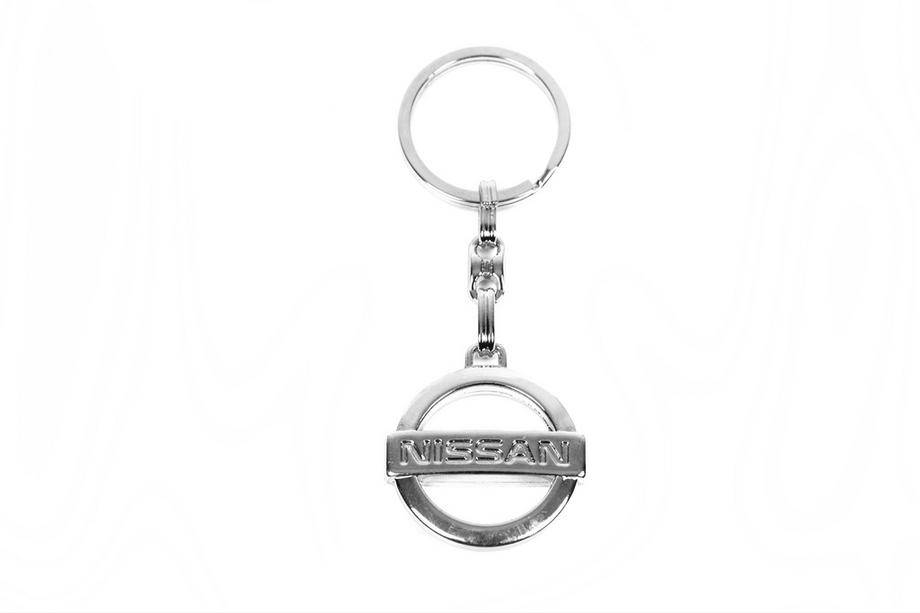 Nissan Portachiavi in metallo con logo Nissan Image