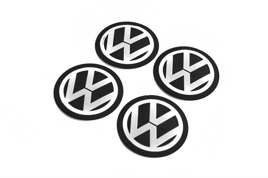 Volkswagen Adesivi per coprimozzo 90mm (4pz) Foto 1