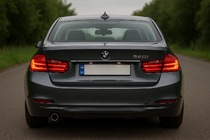 BMW 3 Series F30/F31 2012-2019 Modanatura in acciaio inox sopra la targa foto 1