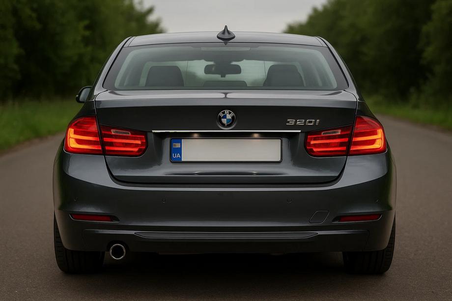 BMW 3 Series F30/F31 2012-2019 Modanatura in acciaio inox sopra la targa Image