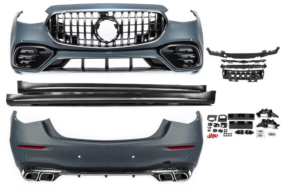 Mercedes S-class W223 2020- Kit estetico AMG S63 con minigonne laterali Image