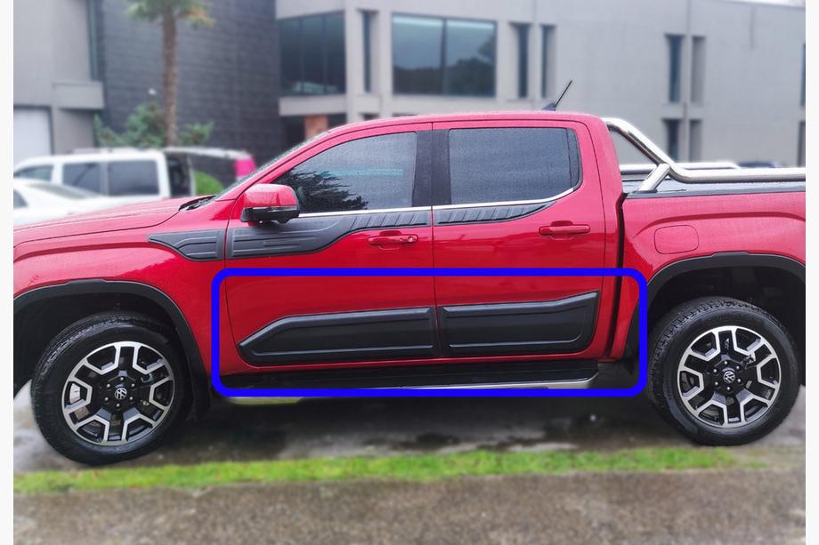 Volkswagen Amarok 2022- Modanature porte EuroCap (6 pz, ABS) Image