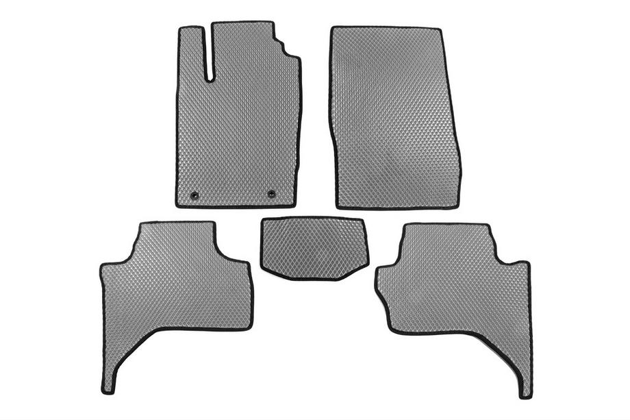 Mitsubishi L200 2015-2024 Tappetini auto in EVA (Long base, grigi) Image