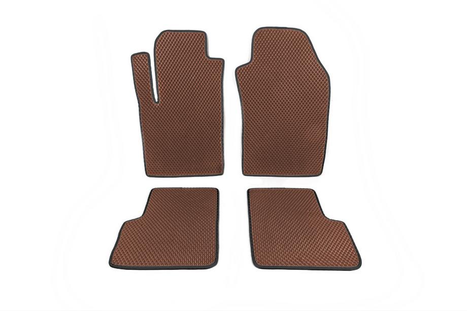 Fiat 500/500L 2013-2022 Tappetini EVA (per 500, Marrone) Image