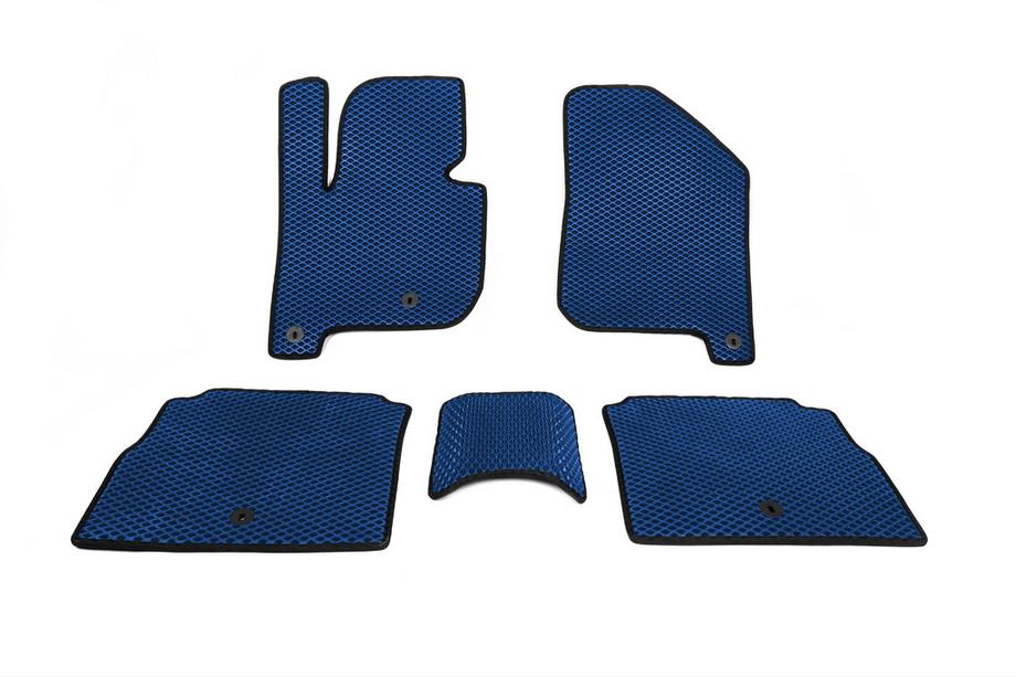 Kia Soul II 2013-2018 Tappetini auto EVA in poliuretano (Blu) Image