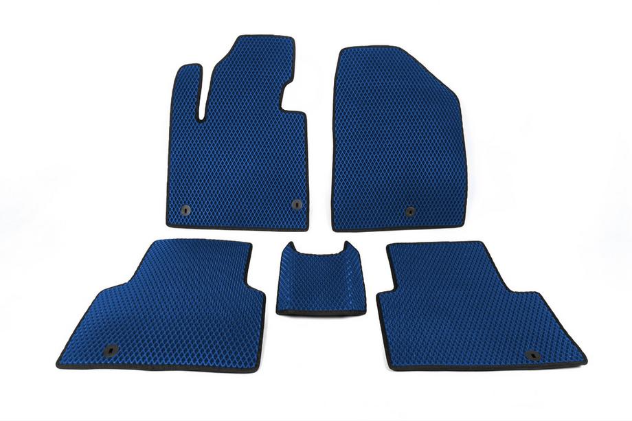Hyundai Santa Fe 3 2012-2018 Tappetini 5 Posti (EVA, Blu) Image