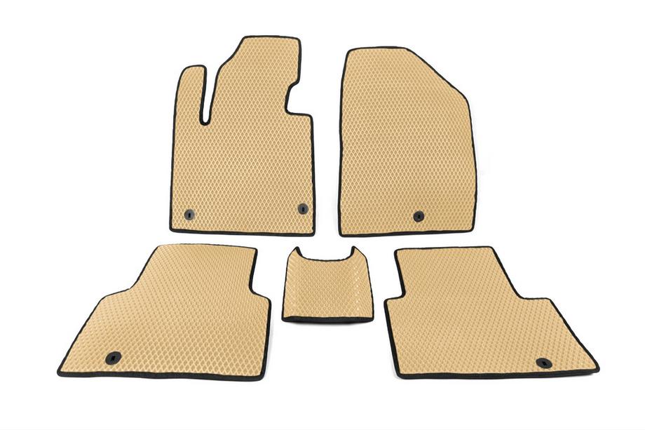 Hyundai Santa Fe 3 2012-2018 Tappetini 5 Posti (EVA, Beige) Image