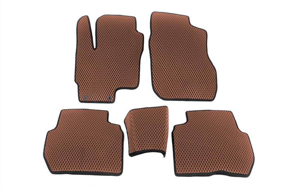 Mitsubishi Outlander 2012-2021 Tappetini EVA P-HEV (Marrone) Image