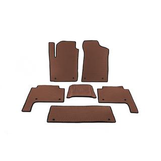 Tappetini EVA 3 file (Marrone) Nissan Patrol Y62 2010-2024 foto 1