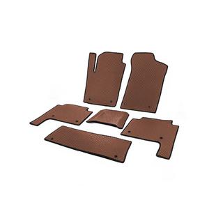Tappetini EVA 3 file (Marrone) Nissan Patrol Y62 2010-2024 foto 2