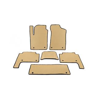 Tappetini EVA 3 file Beige Nissan Patrol Y62 2010-2024 foto 1
