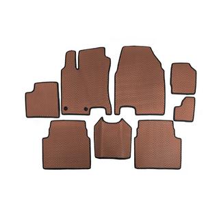 Tappetini EVA per +2 (3 file, Marrone) Nissan Qashqai 2010-2014 foto 1