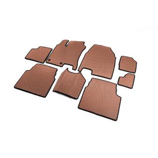 Tappetini EVA per +2 (3 file, Marrone) Nissan Qashqai 2010-2014 foto 2