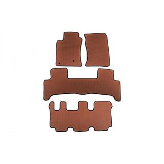 Tappetini EVA (3 File, Marrone) Toyota Land Cruiser Prado 120 2002-2009 foto 1