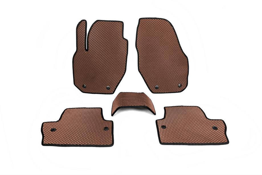 Volvo S60 2010-2018 Tappetini EVA (Marrone) Image