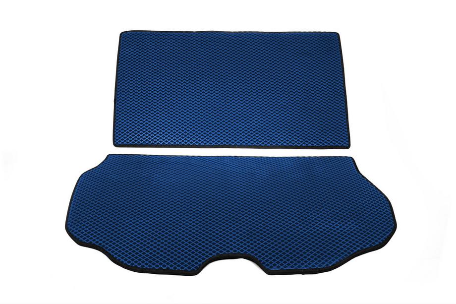 Volvo XC70 2007-2013 Tappetino bagagliaio 2 pezzi (EVA, Blu) Foto 1