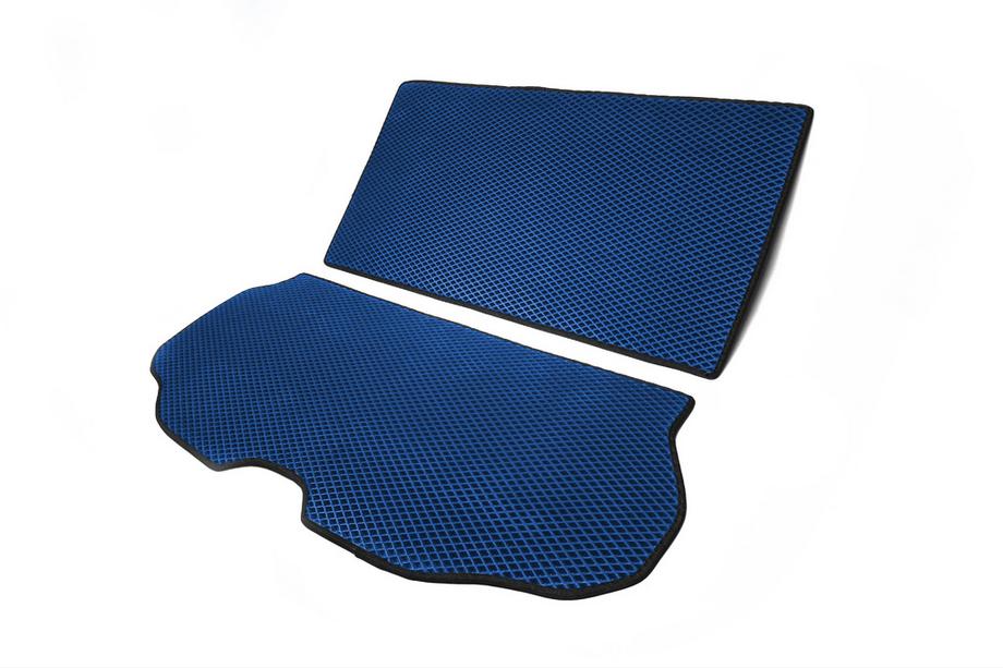 Volvo XC70 2007-2013 Tappetino bagagliaio 2 pezzi (EVA, Blu) Foto 2