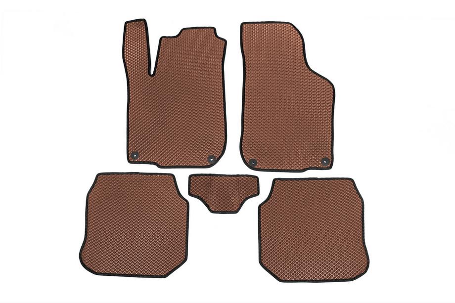 Volkswagen Golf 4 1997-2006 Tappetini EVA (Marrone) Image
