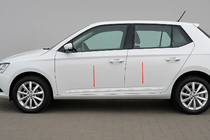 Skoda Fabia 2014-2021 Modanature Porte Acciaio Inox (4 pz) foto 1