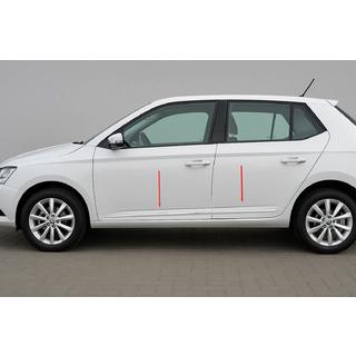 Modanature Porte Acciaio Inox (4 pz) Skoda Fabia 2014-2021 foto 1
