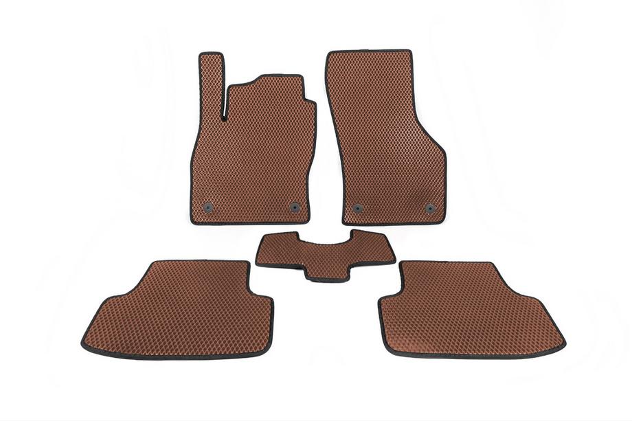 Volkswagen Golf 7/E-Golf 2012-2020 Tappetini EVA per Golf 7 (Marrone) Image