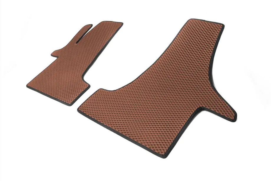 Volkswagen T5 Multivan 2003–2010 Tappetini EVA (Marrone, anteriori, per 2+1) Foto 2