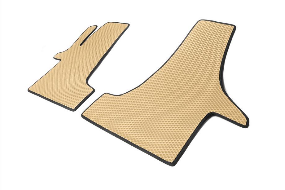Volkswagen T5 Multivan 2003–2010 Tappetini EVA (Beige, anteriori, per 2+1) Foto 2