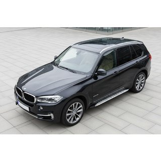 Pedane Laterali Shining V1 (2 pz, Alluminio) BMW X5 F15 2013-2018 foto 1