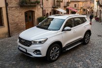 Chery Tiggo 8 2017- Pedane laterali Allmond Grey (2 pz, alluminio) foto 1