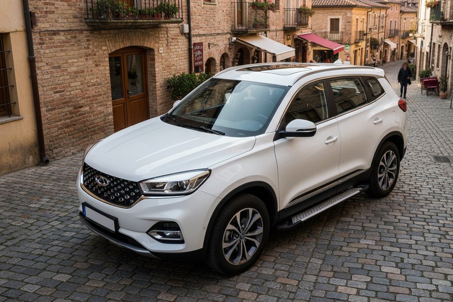 Chery Tiggo 8 2017- Pedane laterali Allmond Grey (2 pz, alluminio) Image