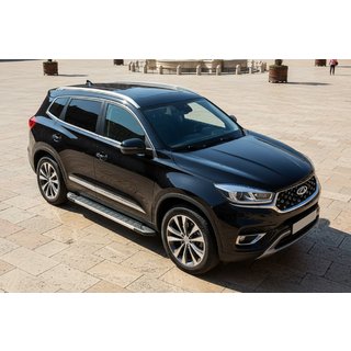 Pedane Laterali RedLine V1 (2 pz, Alluminio) Chery Tiggo 8 2017- foto 1