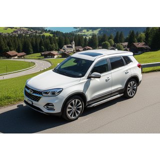 Pedane Laterali Rainbow (2 pz, Alluminio) Chery Tiggo 8 2017- foto 1