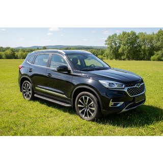 Pedane Laterali Tayga Black (2 pz, Alluminio) Chery Tiggo 8 2017- foto 1