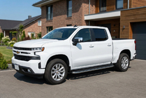 Chevrolet Silverado 2019- Pedane Laterali Tayga Grey (2 pz, Alluminio) foto 1