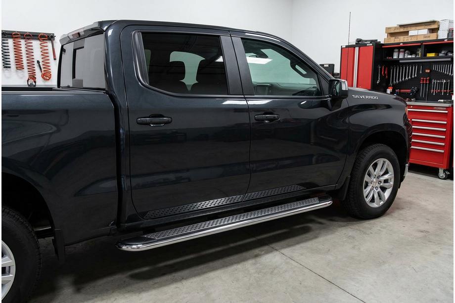 Chevrolet Silverado 2019- Pedane Laterali Maydos V2 (2 pz, Alluminio) Image