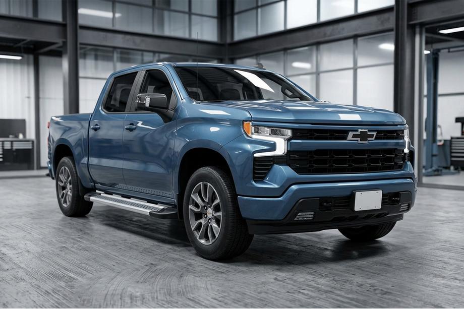 Chevrolet Silverado 2019- Pedane Laterali New Vision Grey (2 pz, Alluminio) Image