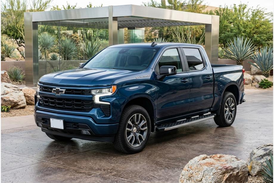 Chevrolet Silverado 2019- Pedane Laterali BlackLine (2 pz, Alluminio) Image