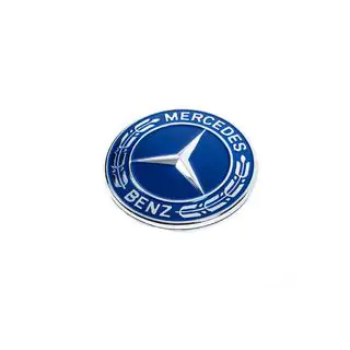 Tappo al posto del logo sul cofano Mercedes (blu, 57mm) foto 1