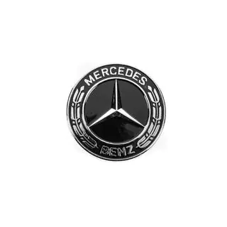 Tappo al posto del logo sul cofano Mercedes (nero, 57mm) foto 2