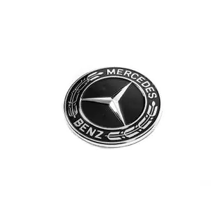 Tappo al posto del logo sul cofano Mercedes (nero, 57mm) foto 1
