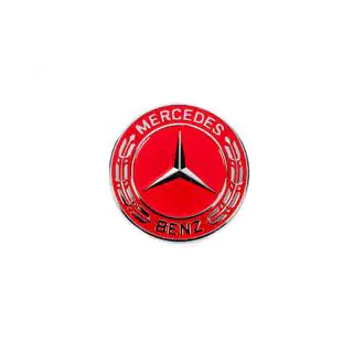Tappo al posto del logo sul cofano Mercedes (rosso, 57mm) foto 1