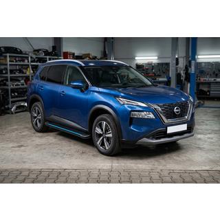 Pedane Laterali Maya Blue (2 pz, Alluminio) Nissan X-trail T33/Rogue 2022- foto 1