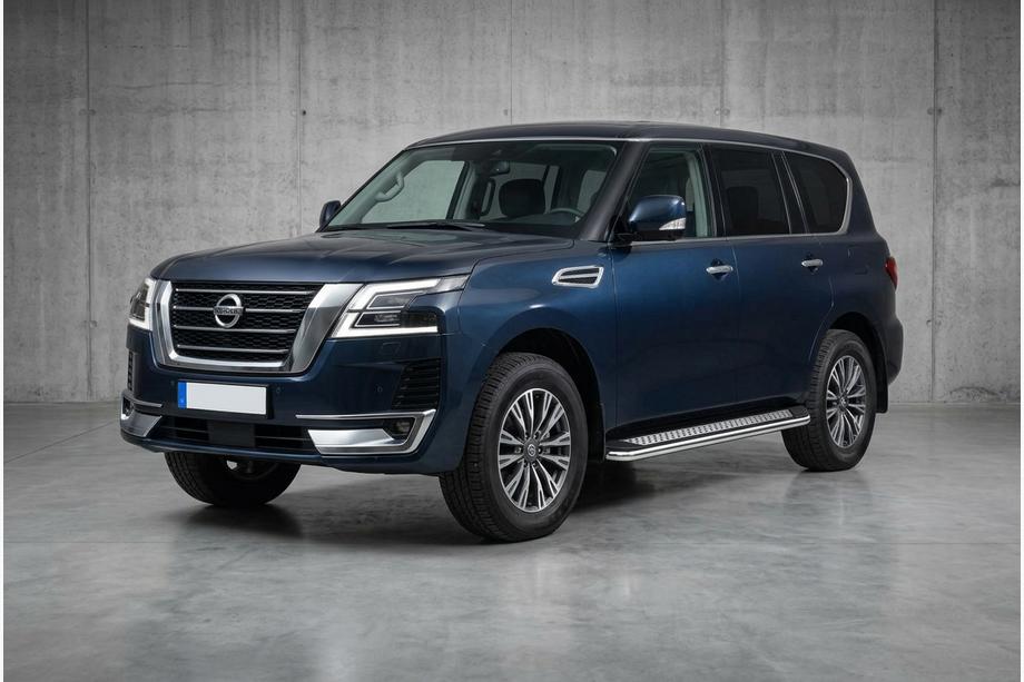Nissan Armada 2016-2024 Pedane Laterali Maydos V2 (2 pz, Alluminio) Image